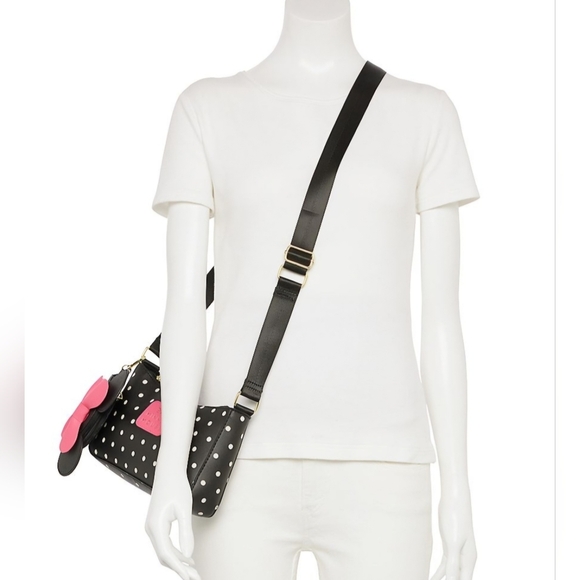 NWT! Disney Minnie Mouse Polka Dot Purse with Coin Pouch - Picture 4 of 5